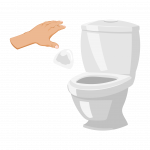 Fare la doccia con l'aiuto in caso di frequenti evacuazioni