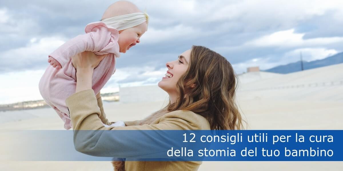 Mother holding her baby girl