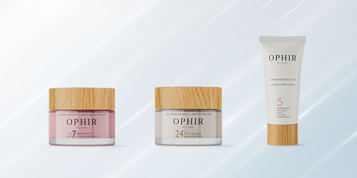 Prodotti per la bellezza della linea Ophir Milano