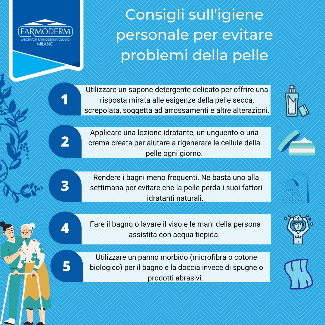 igiene personale per evitare problemi della pelle